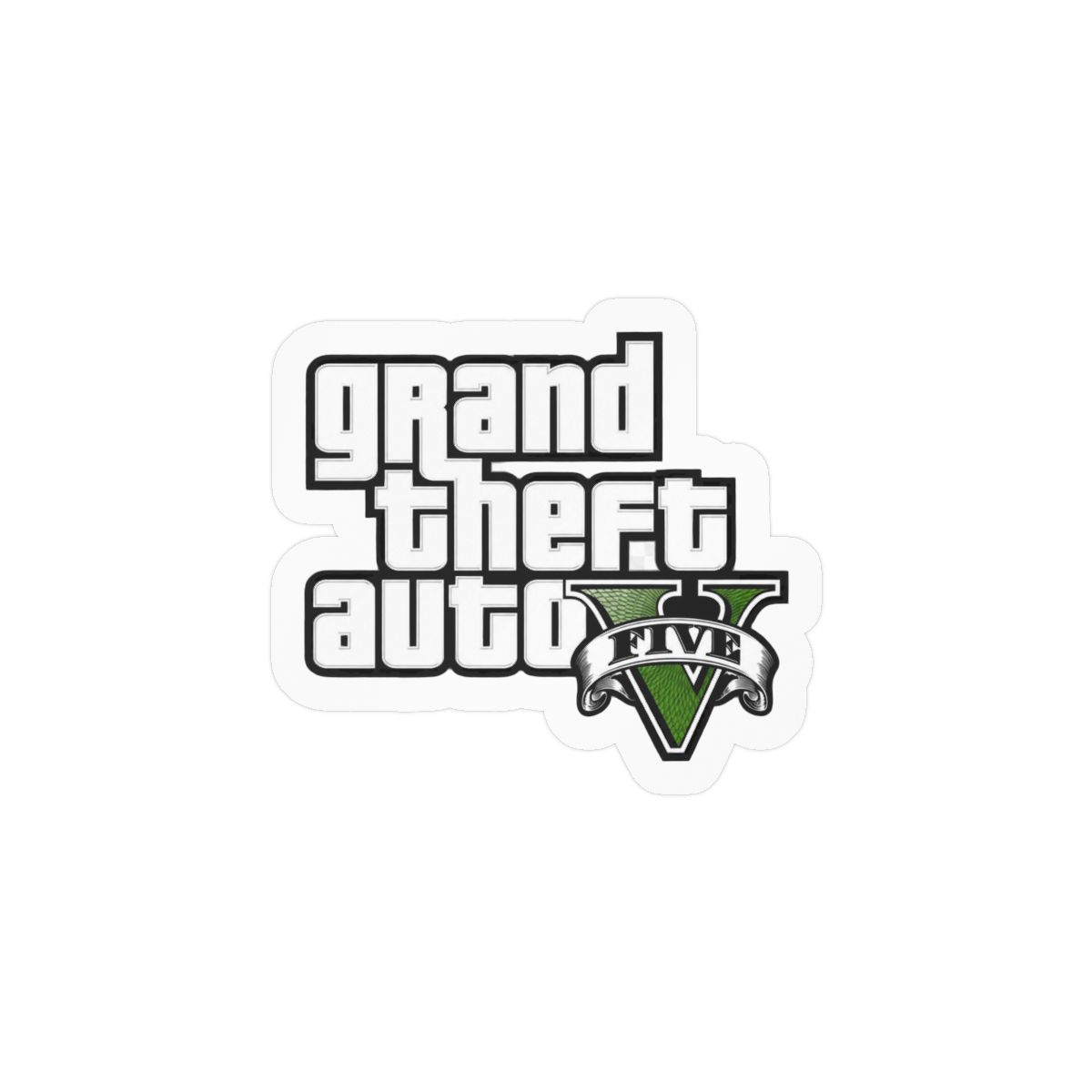 Rockstar Games N.W.A Parody Funny Sticker | Bold Vinyl Decal - alternate angle 3, merchandise