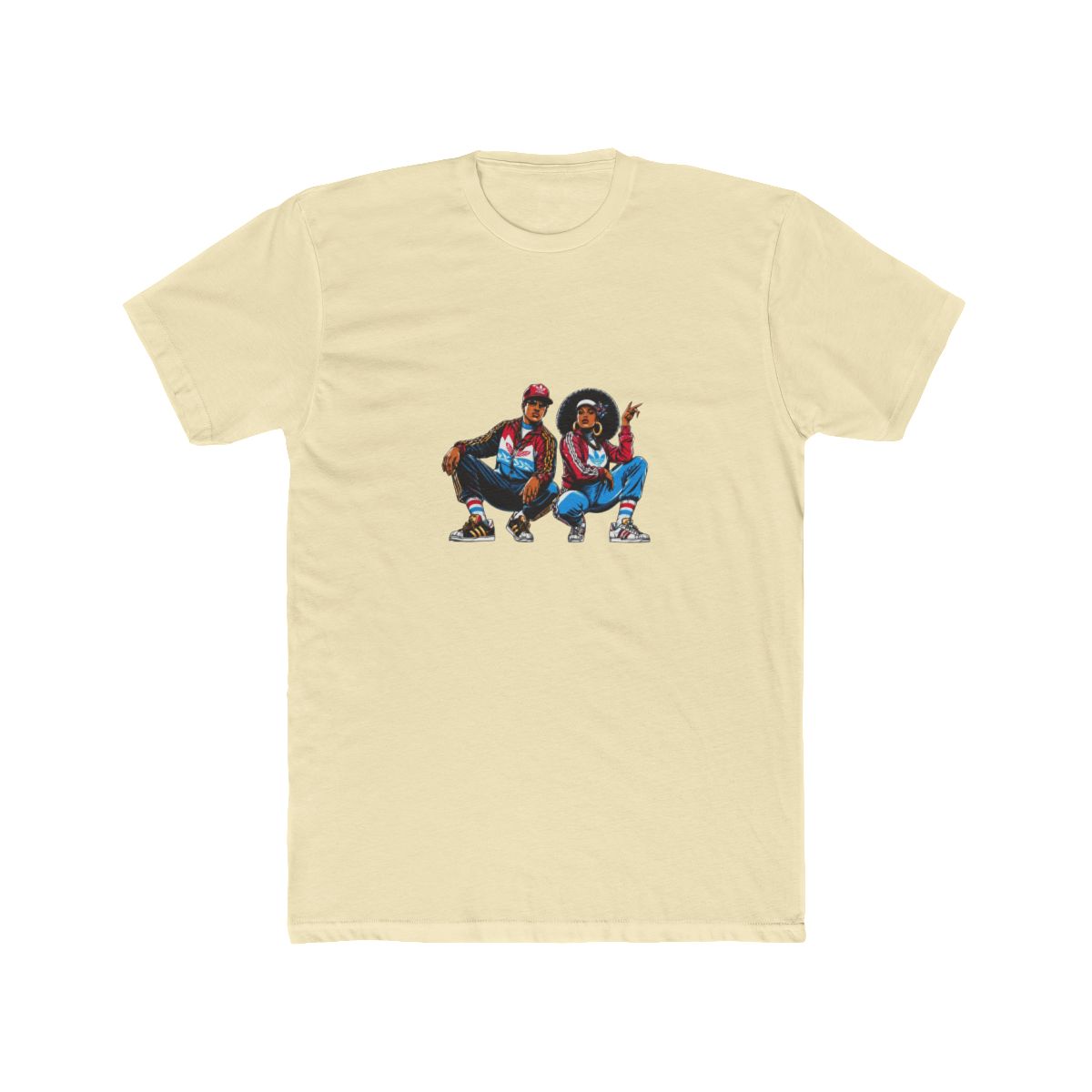 1980s B-Boy FlyGirl GTA Style T Shirt - Retro Hip-Hop Gamer Gift - alternate angle 3, merchandise
