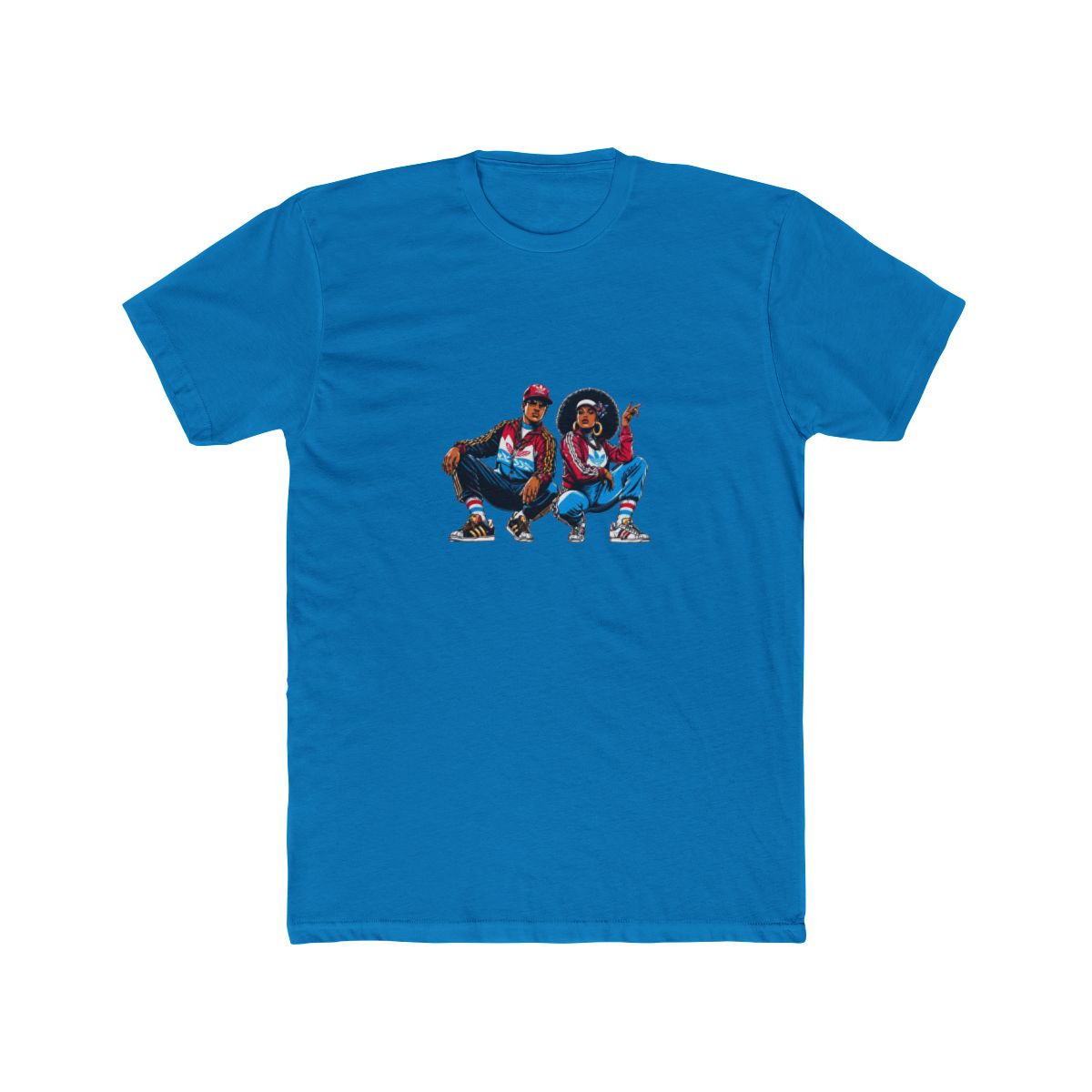 1980s B-Boy FlyGirl GTA Style T Shirt - Retro Hip-Hop Gamer Gift - alternate angle 2, merchandise