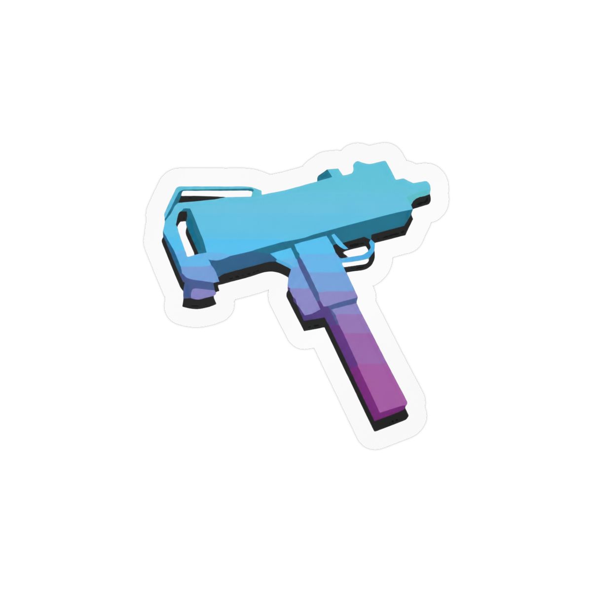 UZI Vice City Sticker | Bold Retro Gaming Vinyl Decal - alternate angle 2, merchandise