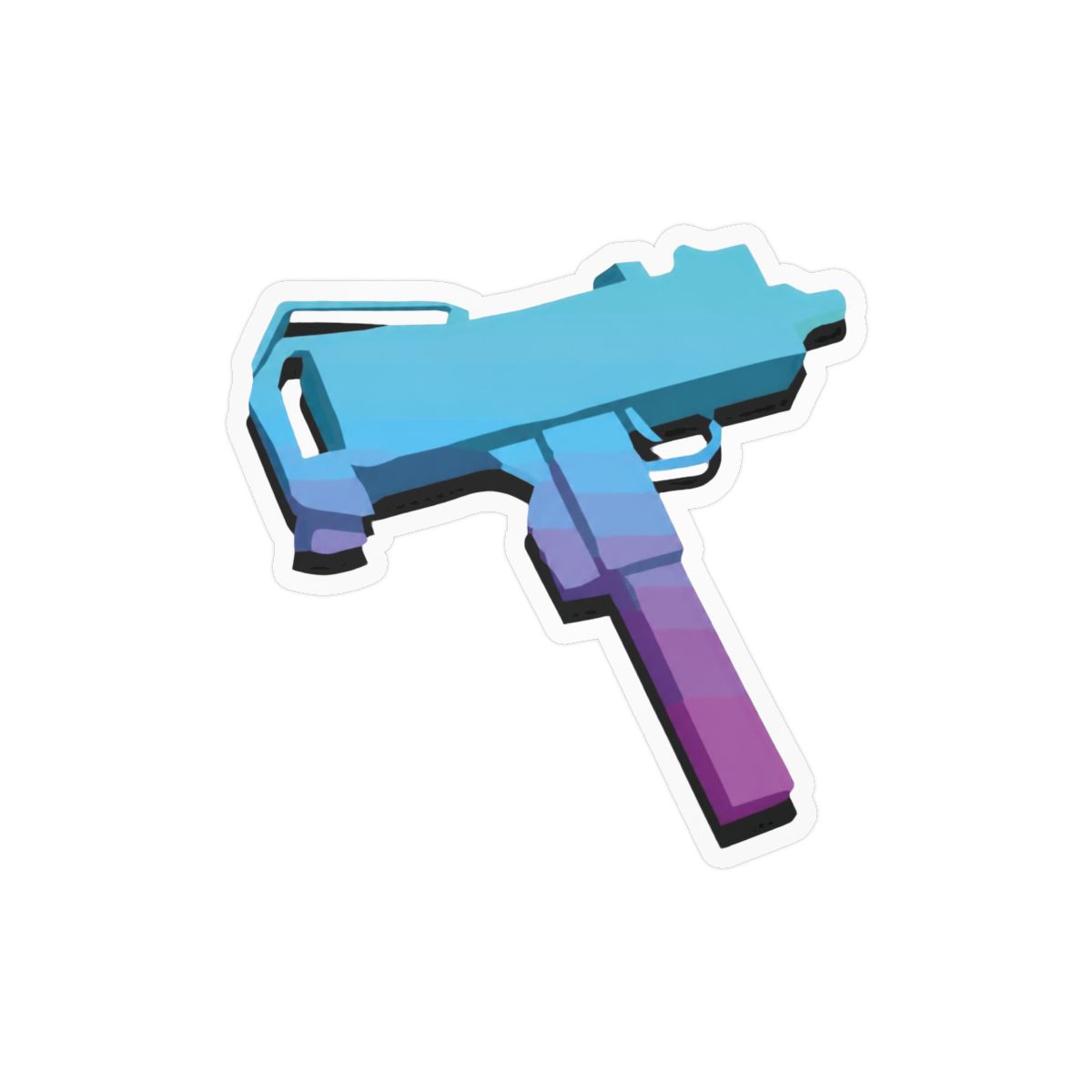 UZI Vice City Sticker | Bold Retro Gaming Vinyl Decal - alternate angle 3, merchandise