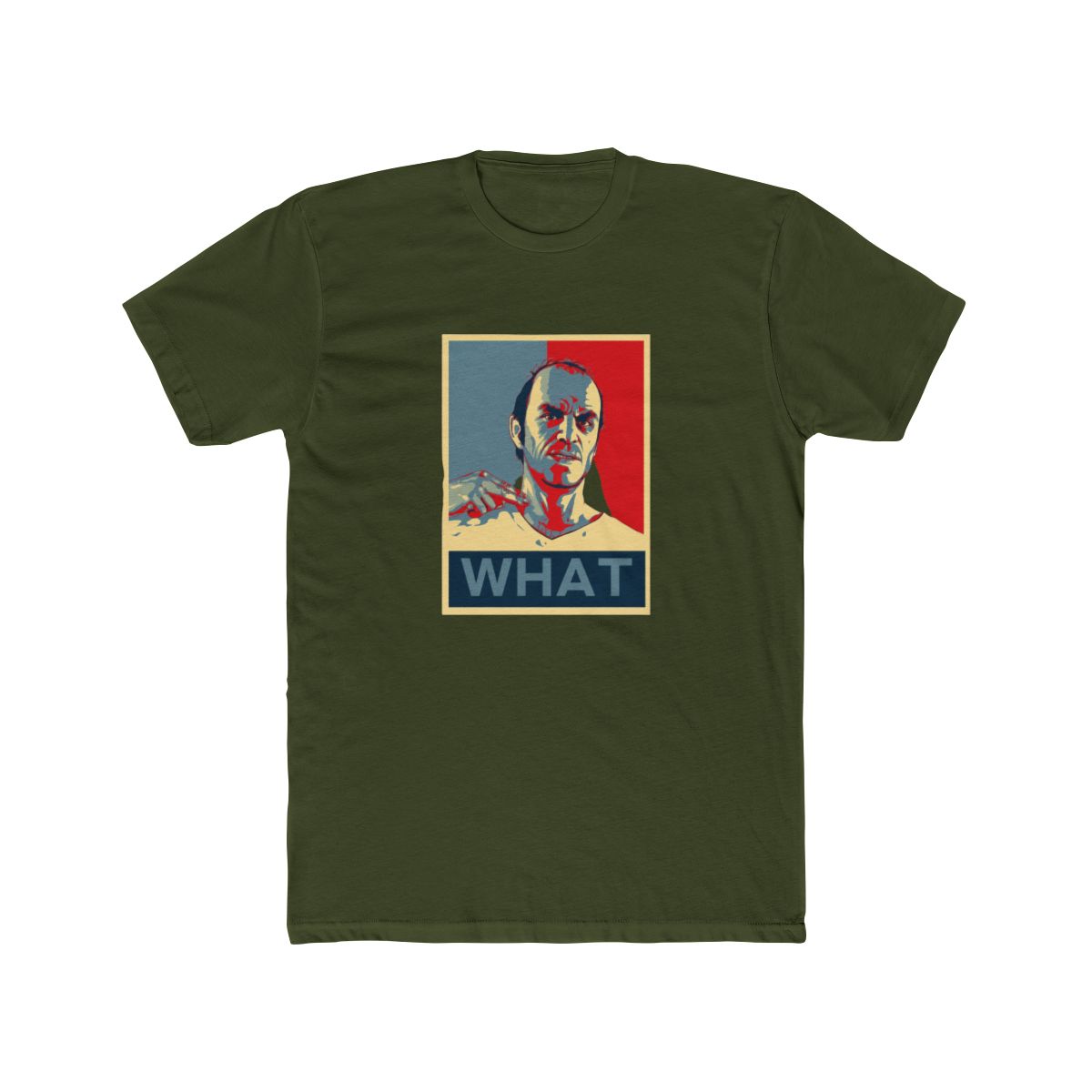 Trevor What Hope Obama Game GTA Style Fan T Shirt - alternate angle 5, merchandise