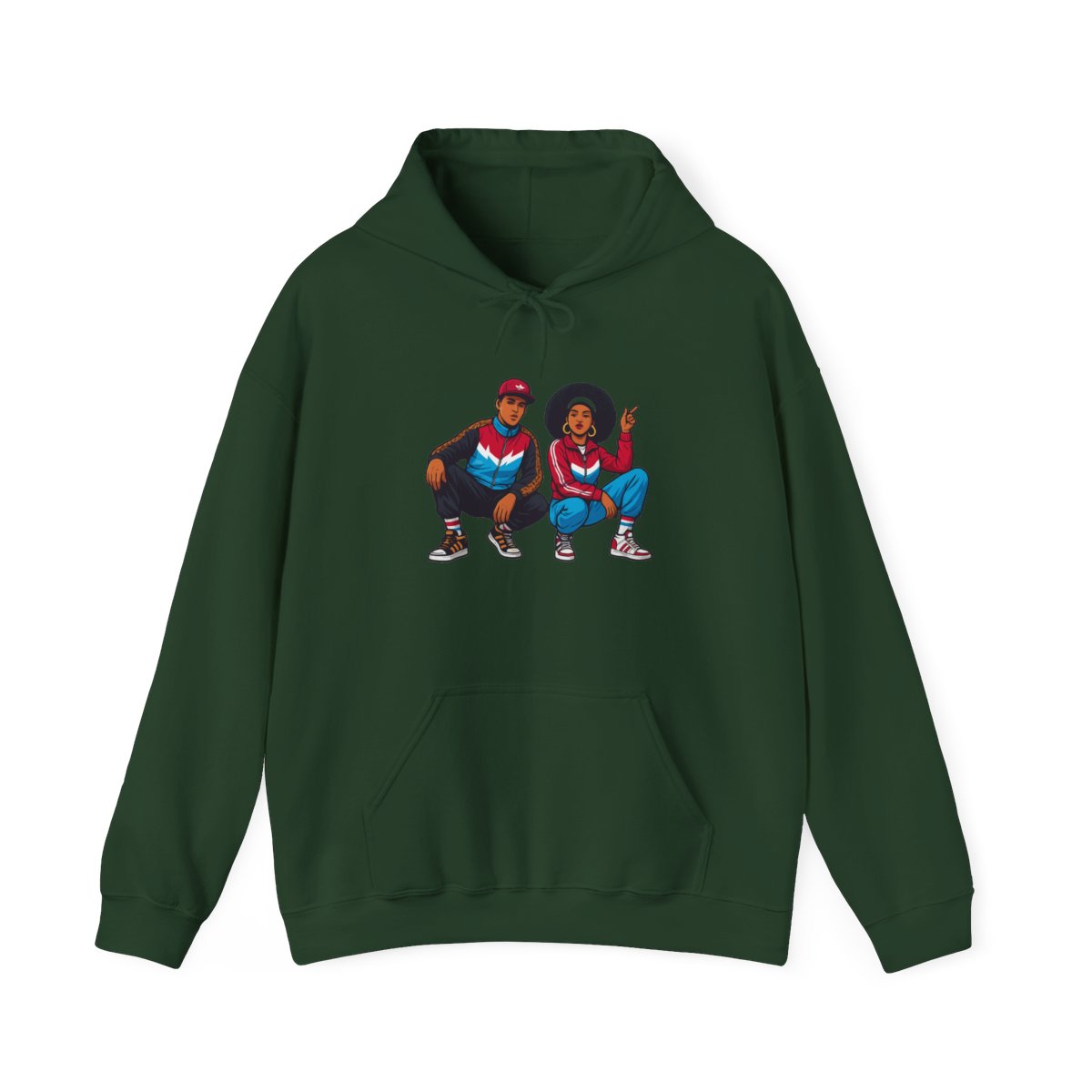 1980s B-Boy FlyGirl GTA Style Hoodie - alternate angle 3, merchandise