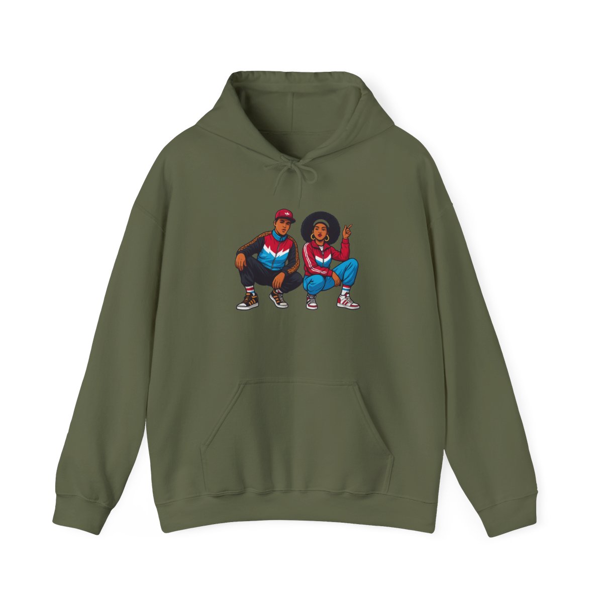 1980s B-Boy FlyGirl GTA Style Hoodie - alternate angle 2, merchandise