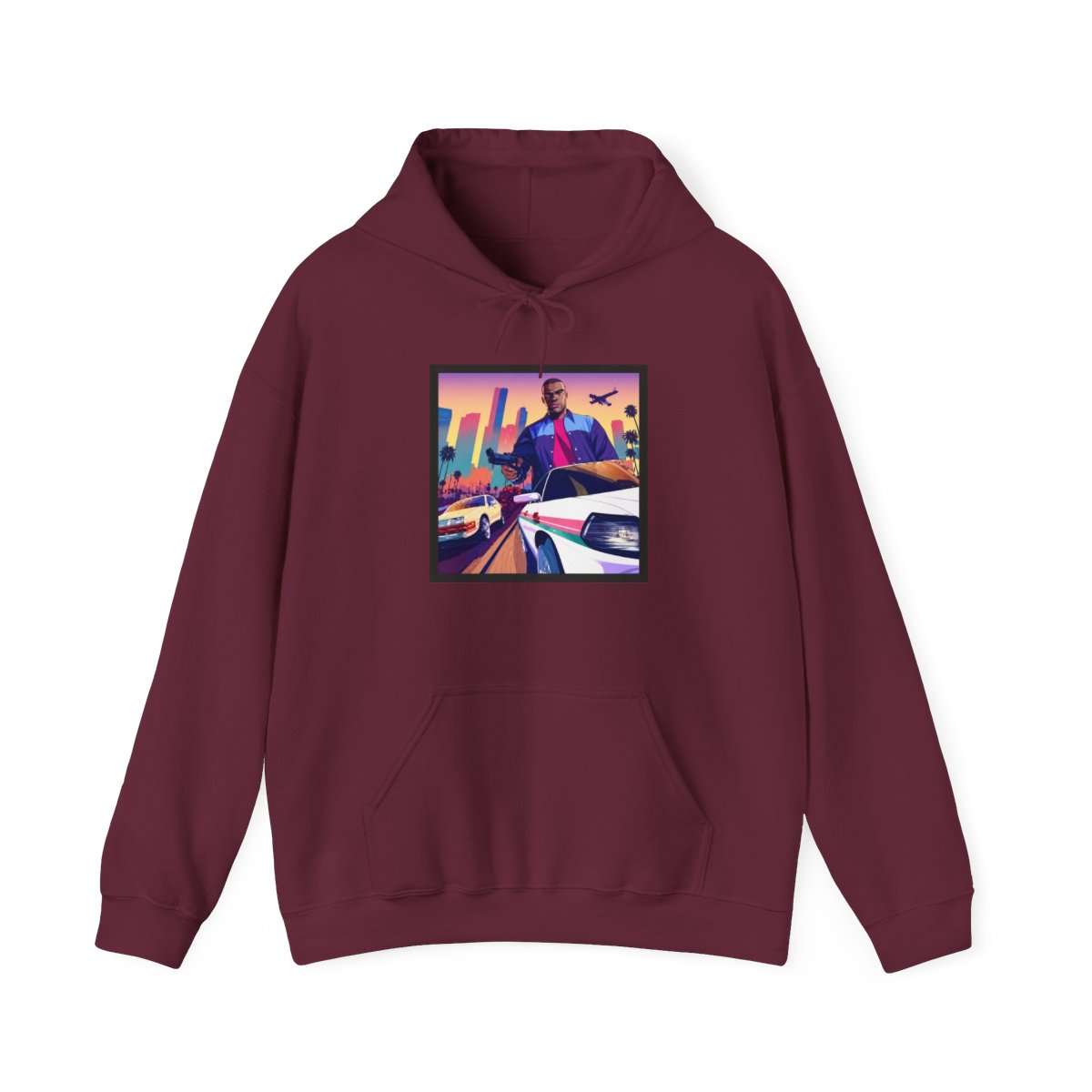 Gta Hoodie Two Tone Hoodie | GTA VI - alternate angle 5, merchandise