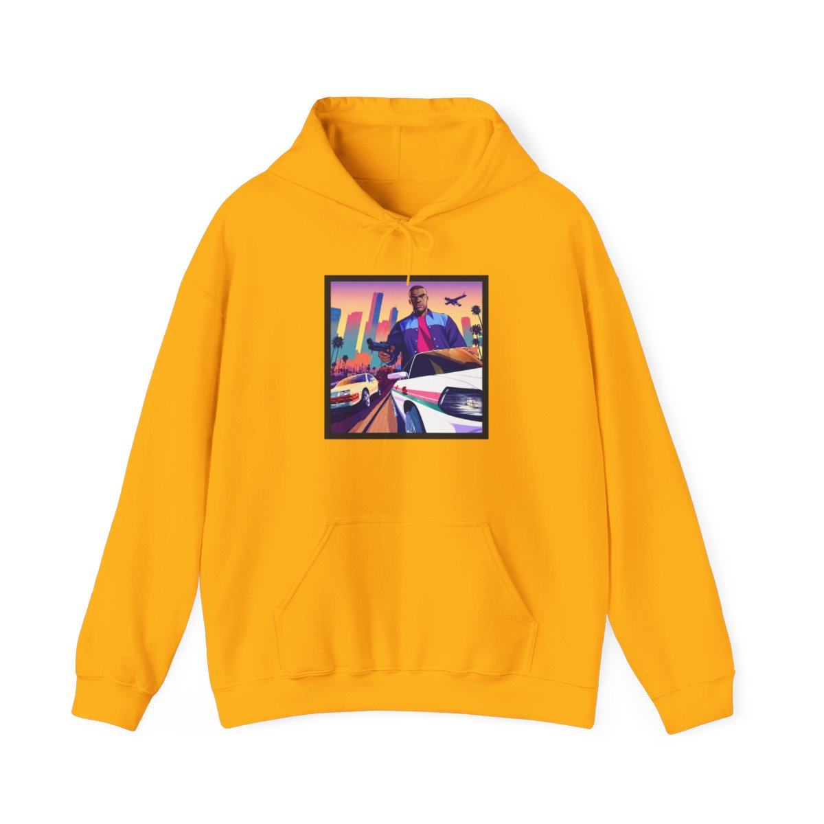 Gta Hoodie Two Tone Hoodie | GTA VI - alternate angle 4, merchandise