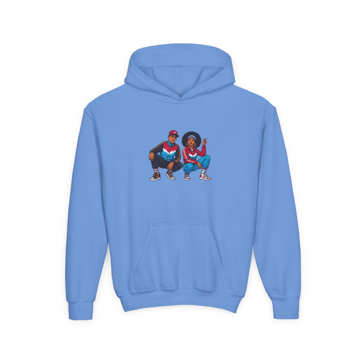 1980s B-Boy FlyGirl GTA Style Kids Hoodie - alternate angle 4, merchandise
