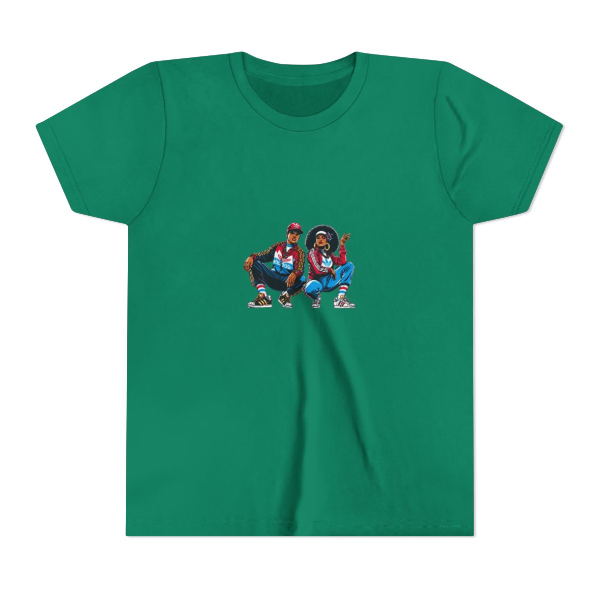 1980s B-Boy FlyGirl GTA Style Kids T Shirt - Retro Hip-Hop Gamer Gift - alternate angle 4, merchandise
