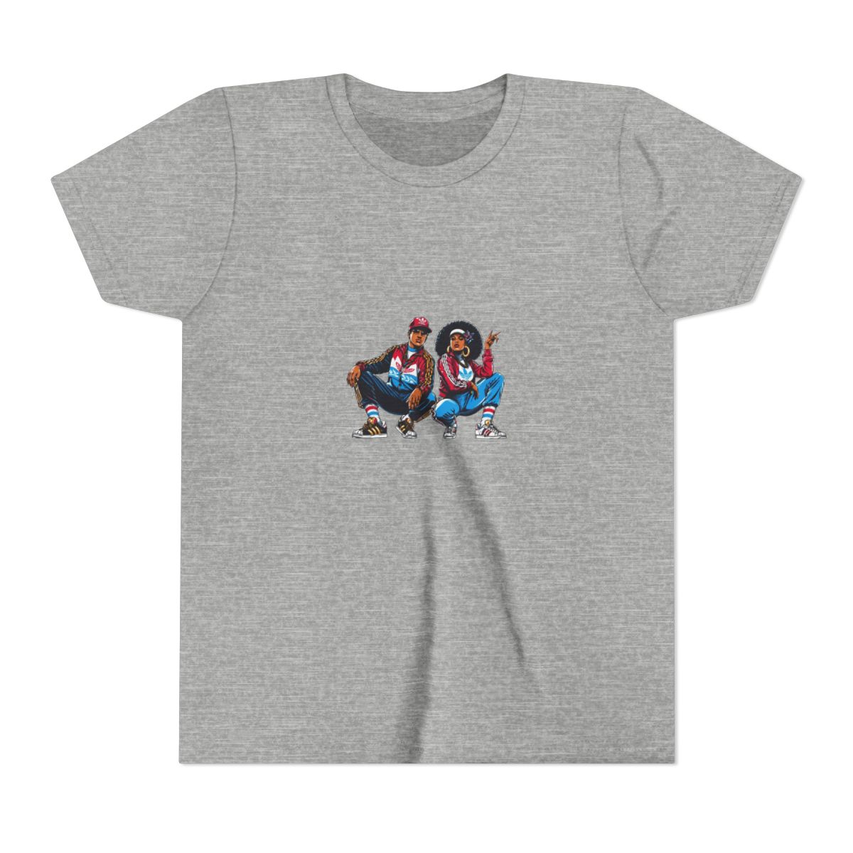 1980s B-Boy FlyGirl GTA Style Kids T Shirt - Retro Hip-Hop Gamer Gift - alternate angle 5, merchandise