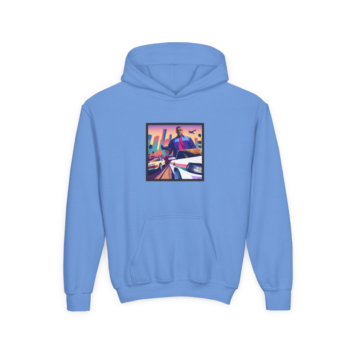 Gta Hoodie Two Tone Kids Hoodie | GTA VI - alternate angle 4, merchandise
