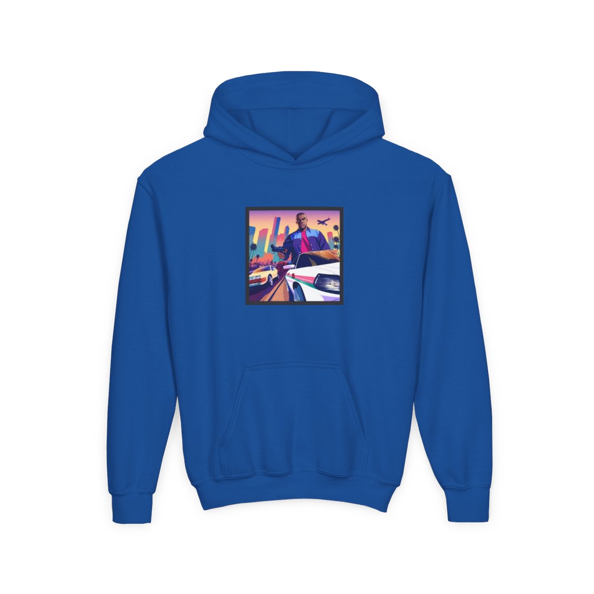 Gta Hoodie Two Tone Kids Hoodie | GTA VI - alternate angle 5, merchandise
