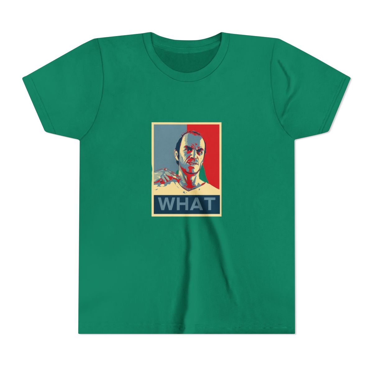 Trevor What Hope Obama Game GTA Style Fan Kids T Shirt - alternate angle 2, merchandise